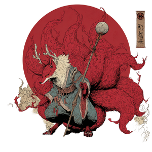 Fox Demon V4 Vinyl Car Decal Sticker – Waterproof & UV-Resistant 3.4133333333333336"