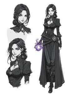 Victorian Warlock Woman Vinyl Car Decal Sticker – Waterproof & UV-Resistant 4.16"