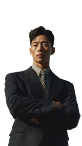Confident Korean Executive Vinyl Car Decal Sticker – Waterproof & UV-Resistant 4.8533333333333335"