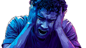 Crying Altcoiner Vinyl Car Decal Sticker – Waterproof & UV-Resistant 5.4