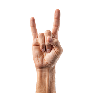 Rock-N-Roll Hand Vinyl Car Decal Sticker – Waterproof & UV-Resistant 3.4133333333333336"