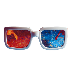 Psychedelic Glasses Vinyl Car Decal Sticker – Waterproof & UV-Resistant 6.826666666666667"