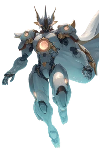 Aquarius Mecha Warrior Vinyl Car Decal Sticker – Waterproof & UV-Resistant 4.4