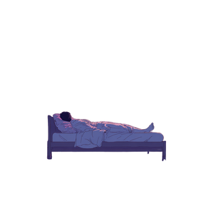 Sleeping Boy On Water Vinyl Car Decal Sticker – Waterproof & UV-Resistant 3.4133333333333336"