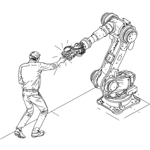 Robotic Arm Operation Vinyl Car Decal Sticker – Waterproof & UV-Resistant 3.4133333333333336"