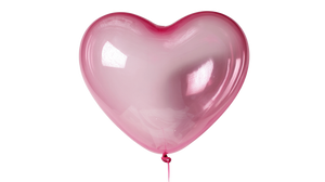 Pink Heart Balloon V2 Vinyl Car Decal Sticker – Waterproof & UV-Resistant 5.4