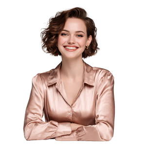 Smiling Professional Woman V11 Vinyl Car Decal Sticker – Waterproof & UV-Resistant 3.4133333333333336"