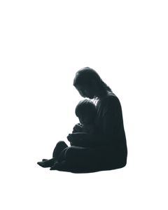 Mother And Child V143 Vinyl Car Decal Sticker – Waterproof & UV-Resistant 4.0"