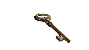 Luxury Brass Key Vinyl Car Decal Sticker – Waterproof & UV-Resistant 5.4