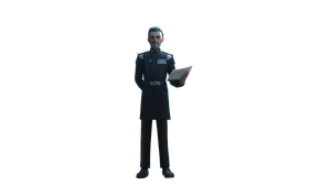 Captain With Holographic Ghosts Vinyl Car Decal Sticker – Waterproof & UV-Resistant 5.4