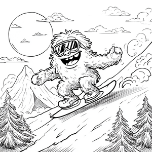 Yeti Snowboarding Vinyl Car Decal Sticker – Waterproof & UV-Resistant 6.826666666666667"