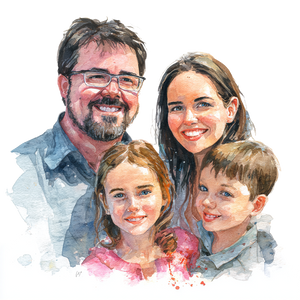 Watercolor Family V2 Vinyl Car Decal Sticker – Waterproof & UV-Resistant 3.4133333333333336" Watercolor Family V2 Vinyl Car Decal Sticker – Waterproof & UV-Resistant 3.4133333333333336"