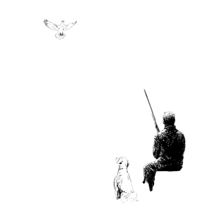 Hunter Silhouette V3 Vinyl Car Decal Sticker – Waterproof & UV-Resistant 3.4133333333333336"