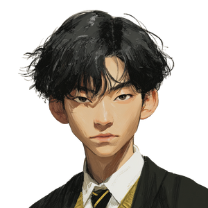 Smug Hufflepuff Boy Vinyl Car Decal Sticker – Waterproof & UV-Resistant 3.4133333333333336"