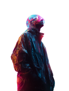Holographic Glitch Figure Vinyl Car Decal Sticker – Waterproof & UV-Resistant 8.213333333333333"