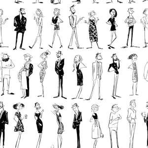 Stylized Ny Characters Vinyl Car Decal Sticker – Waterproof & UV-Resistant 3.4133333333333336"