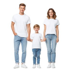 Happy Family Portrait V27 Vinyl Car Decal Sticker – Waterproof & UV-Resistant 3.4133333333333336"