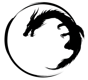 Black Dragon Logo V2 Vinyl Car Decal Sticker – Waterproof & UV-Resistant 3.4133333333333336"