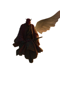 Majestic Tengu Descending Vinyl Car Decal Sticker – Waterproof & UV-Resistant 8.96"
