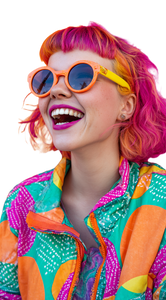 Colorful Fashion Portrait V3 Vinyl Car Decal Sticker – Waterproof & UV-Resistant 4.906666666666666"