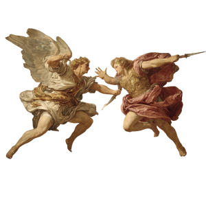 Angels Vs Demons V16 Vinyl Car Decal Sticker – Waterproof & UV-Resistant 6.826666666666667"