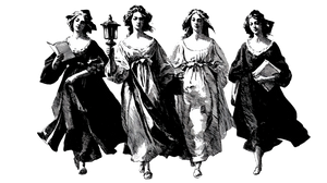 Torch-Bearing Women V3 Vinyl Car Decal Sticker – Waterproof & UV-Resistant 2.72"