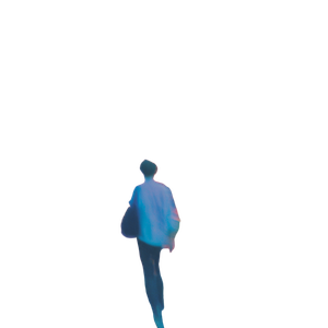 Young Boy Walking Vinyl Car Decal Sticker – Waterproof & UV-Resistant 3.4133333333333336"