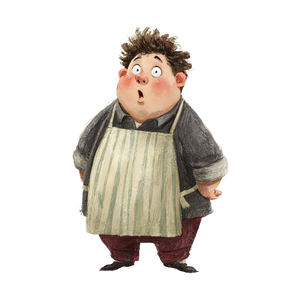 Chubby Cook Vinyl Car Decal Sticker – Waterproof & UV-Resistant 3.4133333333333336"