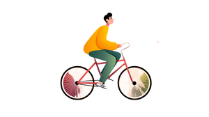 Happy Biker Vinyl Car Decal Sticker – Waterproof & UV-Resistant 5.4