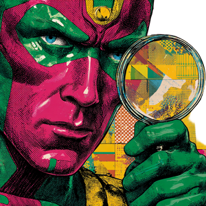 Marvel Vision Vinyl Car Decal Sticker – Waterproof & UV-Resistant 3.4133333333333336"