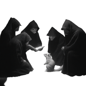 Squirrel Cultists Summoning Vinyl Car Decal Sticker – Waterproof & UV-Resistant 3.4133333333333336"
