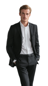 Confident Businessman Portrait V19 Vinyl Car Decal Sticker – Waterproof & UV-Resistant 4.8533333333333335"