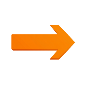 Orange Arrow Icon Vinyl Car Decal Sticker – Waterproof & UV-Resistant 6.826666666666667"