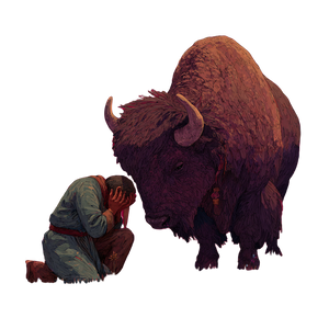 Bison Confession Vinyl Car Decal Sticker – Waterproof & UV-Resistant 3.4133333333333336"