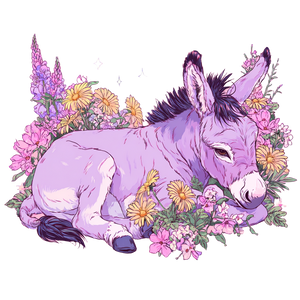 Coquette Eeyore Illustration Vinyl Car Decal Sticker – Waterproof & UV-Resistant 3.4133333333333336"