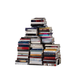 Stacked Photorealistic Books Vinyl Car Decal Sticker – Waterproof & UV-Resistant 3.4133333333333336"
