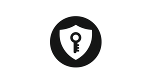 Key Shield Icon Vinyl Car Decal Sticker – Waterproof & UV-Resistant 5.4