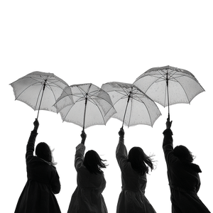 Girls With Umbrellas Vinyl Car Decal Sticker – Waterproof & UV-Resistant 6.826666666666667"