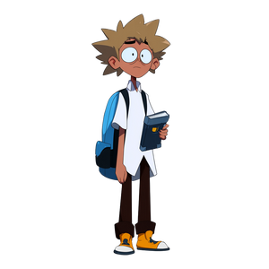 Student Boy Vinyl Car Decal Sticker – Waterproof & UV-Resistant 3.4133333333333336"