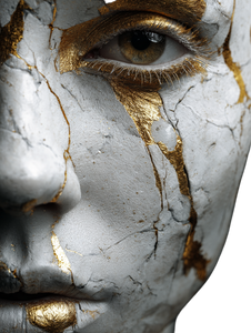 Marble Gold Woman Vinyl Car Decal Sticker – Waterproof & UV-Resistant 8.213333333333333"