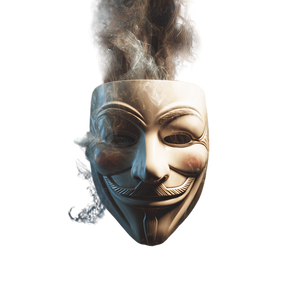 Anonymous Mask Vinyl Car Decal Sticker – Waterproof & UV-Resistant 3.4133333333333336"