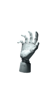Robotic Hand Adjusting Hologram Vinyl Car Decal Sticker – Waterproof & UV-Resistant 9.706666666666667"