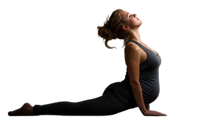 Pregnant Yoga Bend Vinyl Car Decal Sticker – Waterproof & UV-Resistant 2.72"