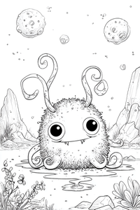 Curious Alien Creature Vinyl Car Decal Sticker – Waterproof & UV-Resistant 8.96"