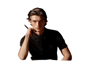 Elegant Man Photoshoot Vinyl Car Decal Sticker – Waterproof & UV-Resistant 3.0933333333333333"