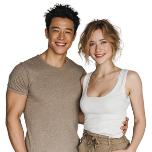 Young Couple V2 Vinyl Car Decal Sticker – Waterproof & UV-Resistant 3.4133333333333336"