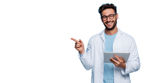 Latin Doctor Smiling Vinyl Car Decal Sticker – Waterproof & UV-Resistant 2.72"