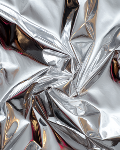Silver Mylar Objects Vinyl Car Decal Sticker – Waterproof & UV-Resistant 8.0"