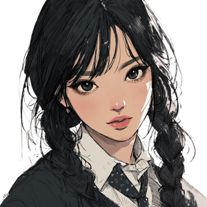 Innocent Korean Schoolgirl Vinyl Car Decal Sticker – Waterproof & UV-Resistant 3.4133333333333336"