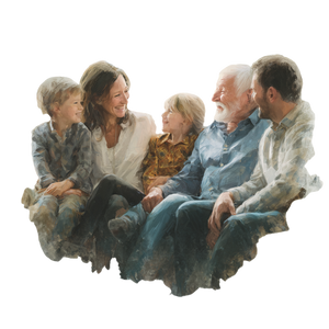 Joyful Togetherness Vinyl Car Decal Sticker – Waterproof & UV-Resistant 3.4133333333333336"